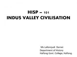 Indus valley civilization conclusion