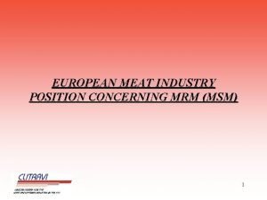 Mrm meat