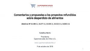 Comentarios y propuestas a los proyectos refundidos sobre