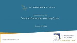 Coloured gemstones working group