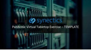 Pandemic tabletop exercise template