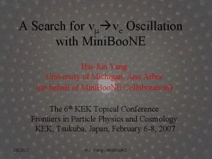 A Search for e Oscillation with Mini Boo