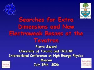 Searches for Extra Dimensions and New Electroweak Bosons