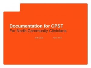 Cpst progress notes examples