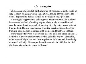 Caravaggio boy bitten by a lizard