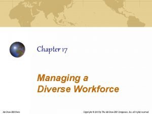 Chapter 17 Managing a Diverse Workforce Mc GrawHillIrwin