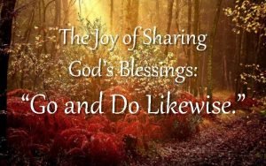 Sharing god's blessings