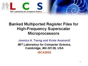 Banked Multiported Register Files for HighFrequency Superscalar Microprocessors