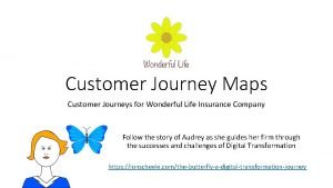 Life insurance customer journey map