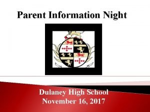 Dulaney course registration