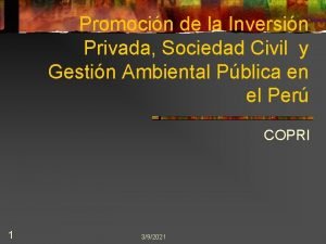 Promocin de la Inversin Privada Sociedad Civil y