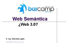 Web Semntica Web 3 0 E Ing Giannella