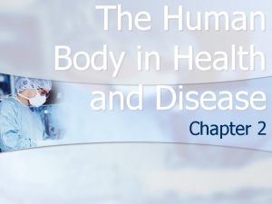 The Human Body in Health and Disease Chapter