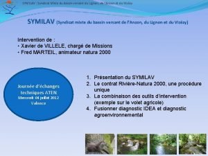 SYMILAV Syndicat Mixte du bassin versant du Lignon