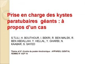 Prise en charge des kystes paratubaires gants propos