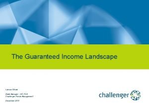 Challenger guaranteed income plan pds