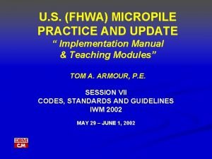 Fhwa micropile manual