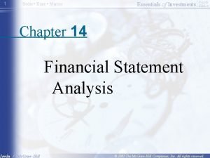 1 Bodie Kane Marcus Essentials of Investments Fourth