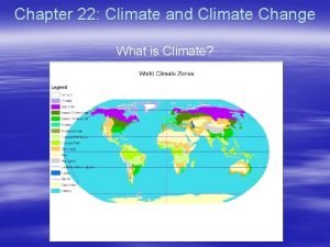 Climate zone