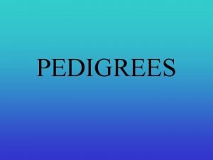 Pedigree symbols