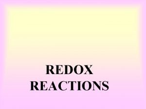 Redox couple definition