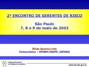 2 ENCONTRO DE GERENTES DE RISCO So Paulo