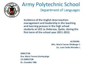 Army polytechnic school