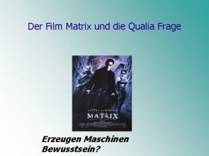 Matrix filmanalyse