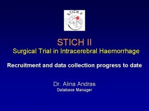 Stitch 2 trial