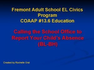 Fremont adult education