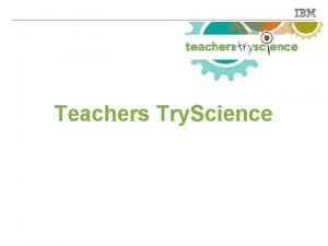 Teacherstryscience