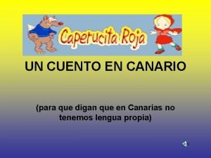 Cuento el canario