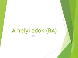 A helyi adk BA 2020 1 Admegllapts Helyi