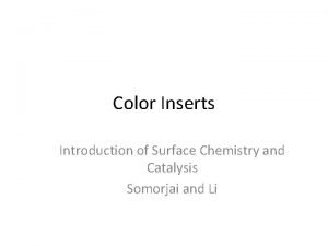 Adsorption introduction Adsorption introduction