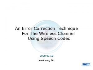 Wifi error correction