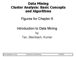 Data Mining Cluster Analysis Basic Concepts and Algorithms