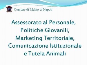 Comune di Melito di Napoli Assessorato al Personale