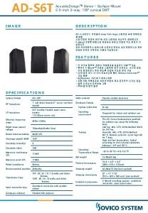 ADS 6 T Acoustic Design Series SurfaceMount 6