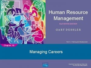 Human Resource Management 1 ELEVENTH EDITION GARY DESSLER