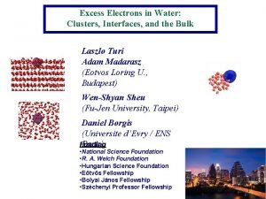 Excess Electrons in Water Clusters Interfaces and the