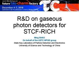 RD on gaseous photon detectors for STCFRICH Ming