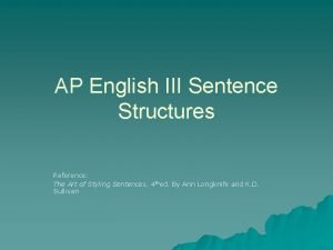Compound sentence with explanatory statement examples