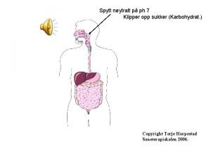 Spytt nytralt p ph 7 Klipper opp sukker