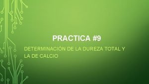 Dureza total fórmula Dureza total fórmula