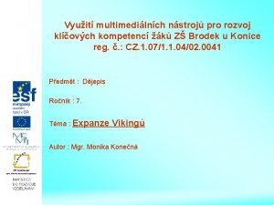 Vyuit multimedilnch nstroj pro rozvoj klovch kompetenc k