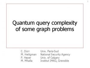 Quantum query complexity of some graph problems