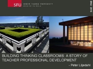 BNU 2016 BUILDING THINKING CLASSROOMS A STORY OF