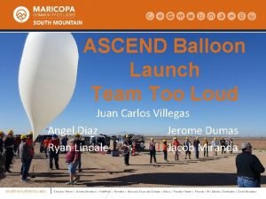 ASCEND Balloon Launch Team Too Loud Juan Carlos