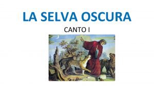 La selva oscura testo