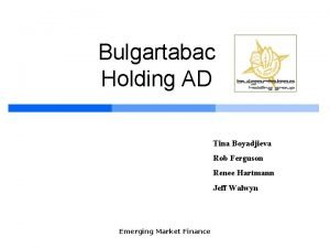 Bulgartabac holding ad